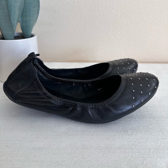 Cole Haan Black Leather Studded Flex Comfy Ballet Flats  Women’s 11B - Picture 3 of 12